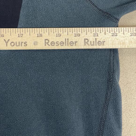 Eddie Bauer First Ascent Pullover Mens TL Blue 1/4 Zip Fleece Mock Neck - Picture 4 of 12